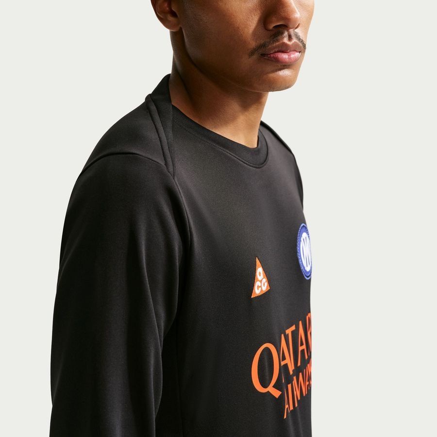 [EFKS] Inter ACG Dri FIT Academy Pro Pre Match Warm Black/Safety Training Orange Kit X