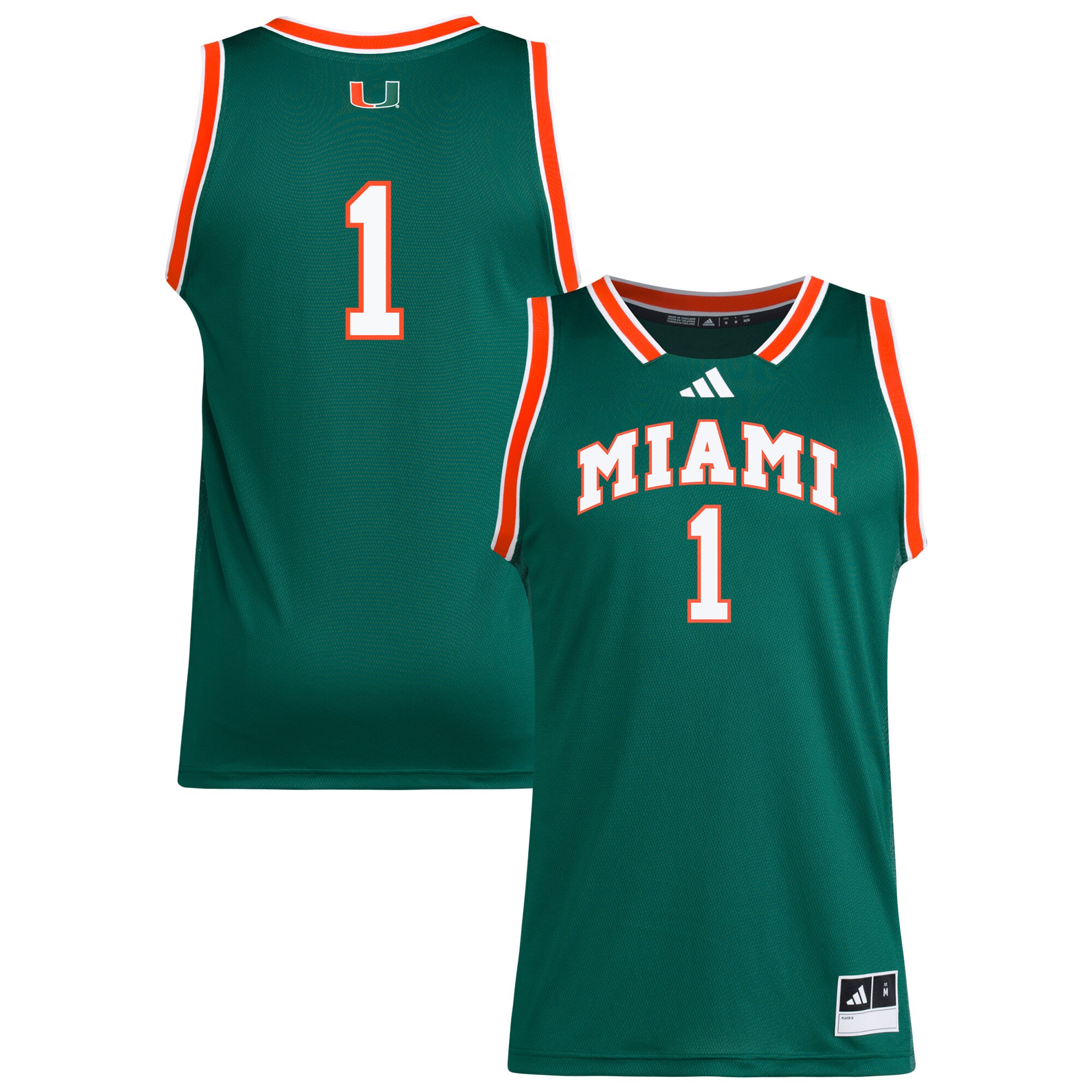 [DDG] Miami Hurricanes Replica Swingman Jersey - Green