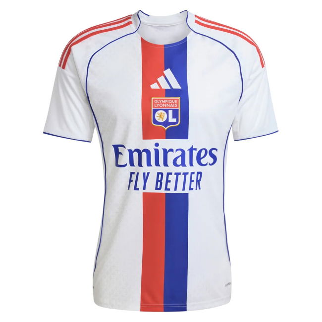 2025-2026 Lyon (ol) Home - Breathable Material - Ligue 1
