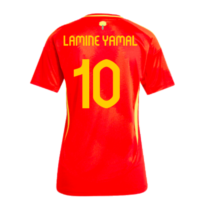 2024-2025 Spain Home Shirt (Ladies) (Lamine Yamal 10)