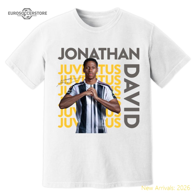 Professional-Grade Jonathan David Juventus New Signing T-Shirt (White)