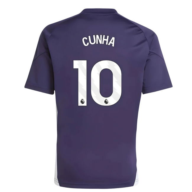 2025-2026 Man Utd Training Jersey (Aurora Plum) - Kids (Cunha 10) (...