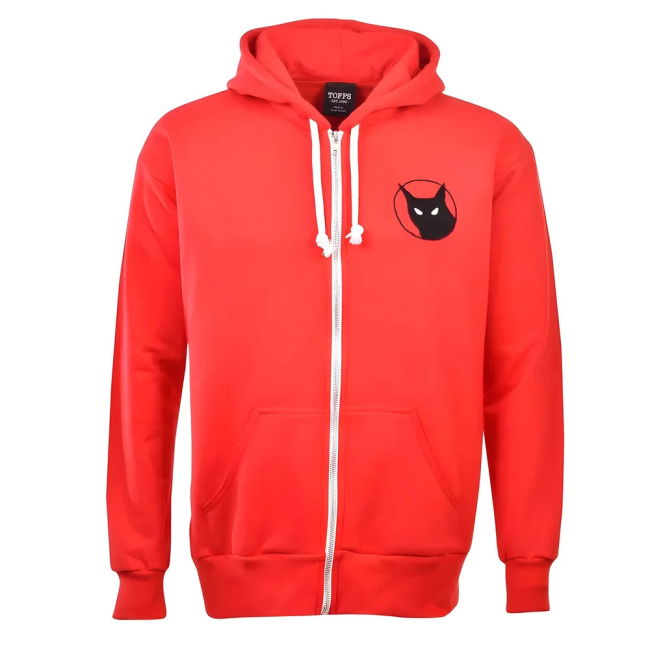 Sunderland Black Cat Zipped Hoodie - Red Worldcup Oranje