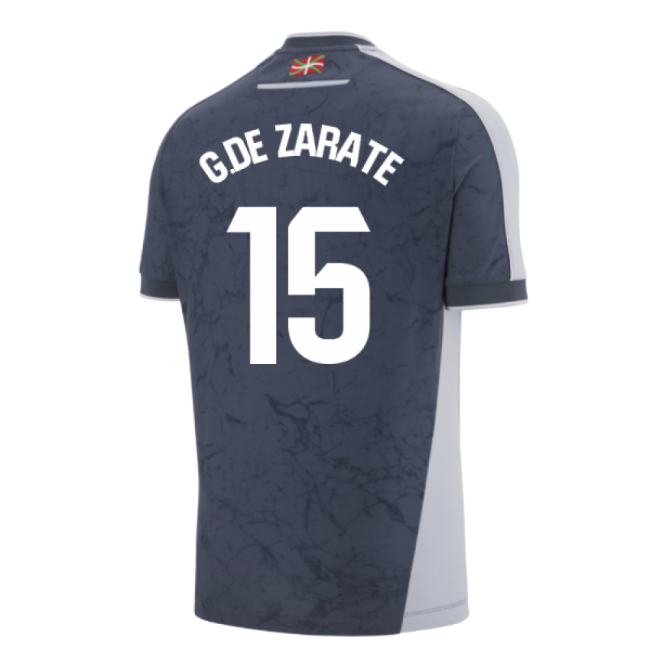 First-class 2025-2026 Real Sociedad Away Jersey (gde Zarate 15)