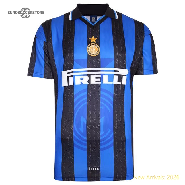 1998 Inter Milan Score Draw Home Jersey Top (Vieri 32) In Multiple Sizes