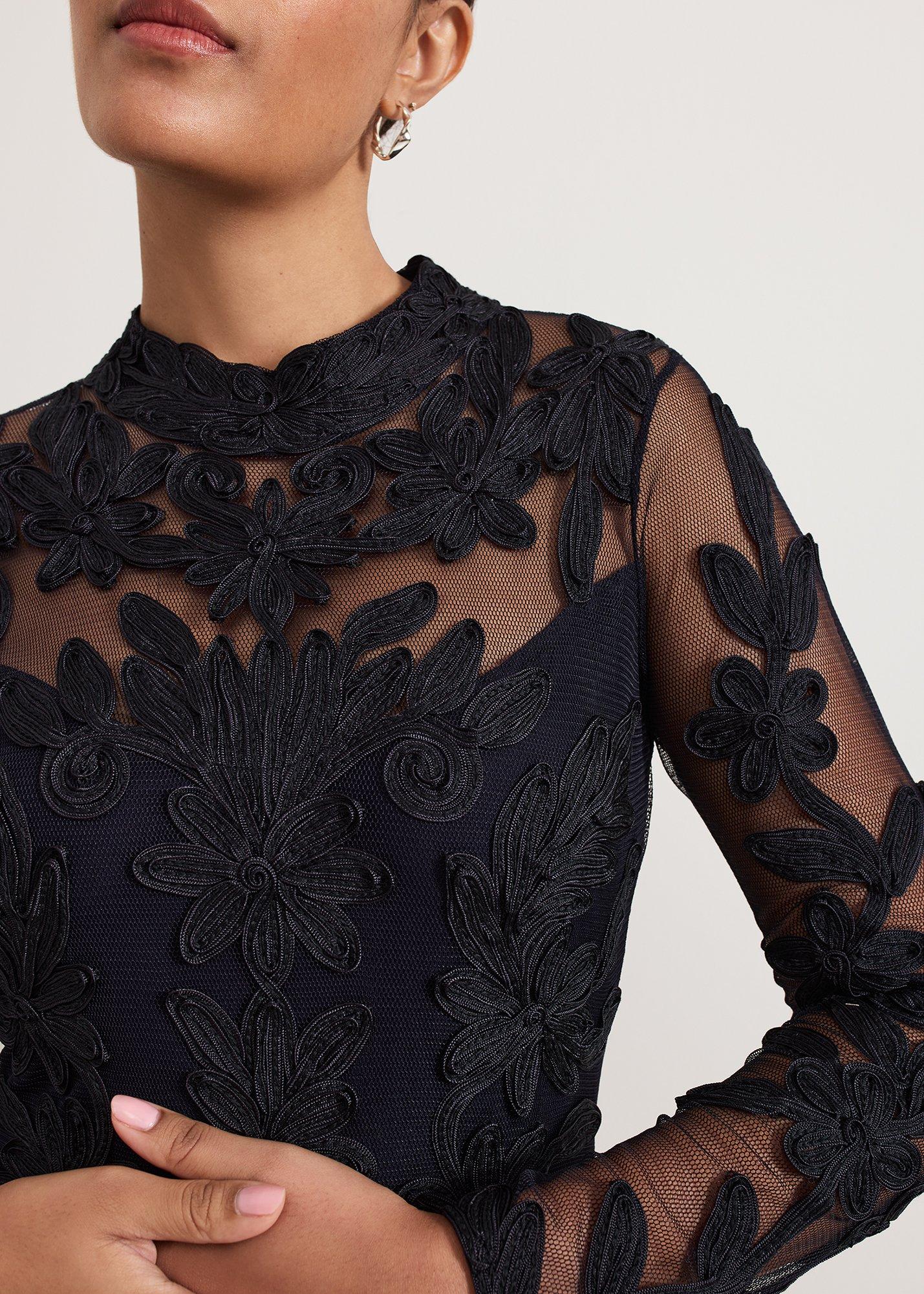 Petite Geneve Tapework Maxi Dress