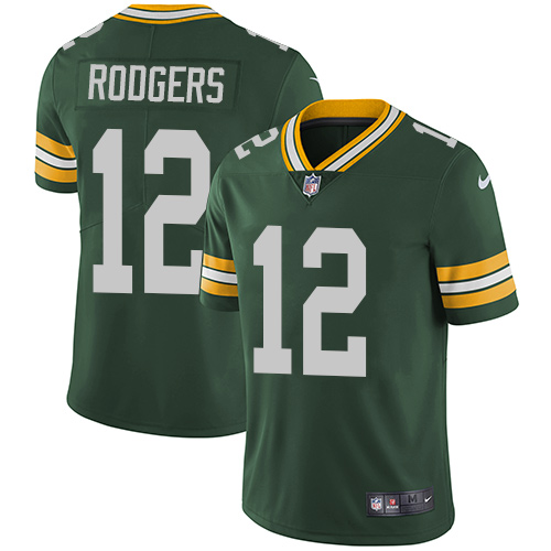 Official NFL Green Bay Packers #12 Aaron Rodgers Green Limited Jersey