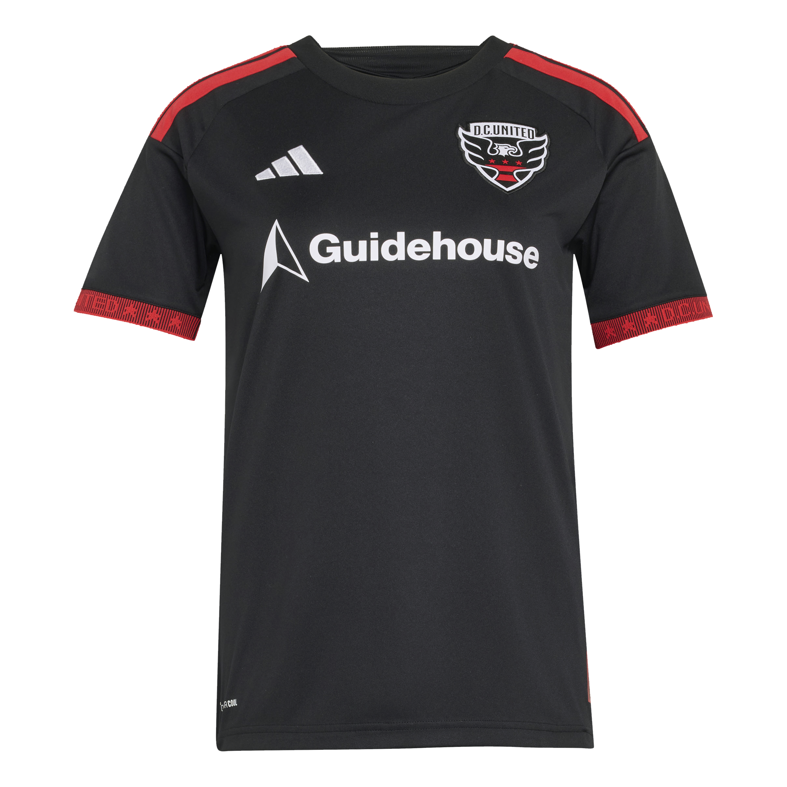 [SJH] D.C. United Women's 2026 Black-and-Red Kit Replica Jersey - Black