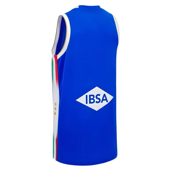 2025-2026 Italy Fip Basketball Away Jersey (Blue) Official