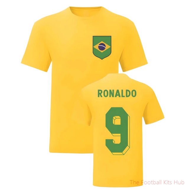 Ronaldo Brazil National Hero Tee\\'s (Yellow)