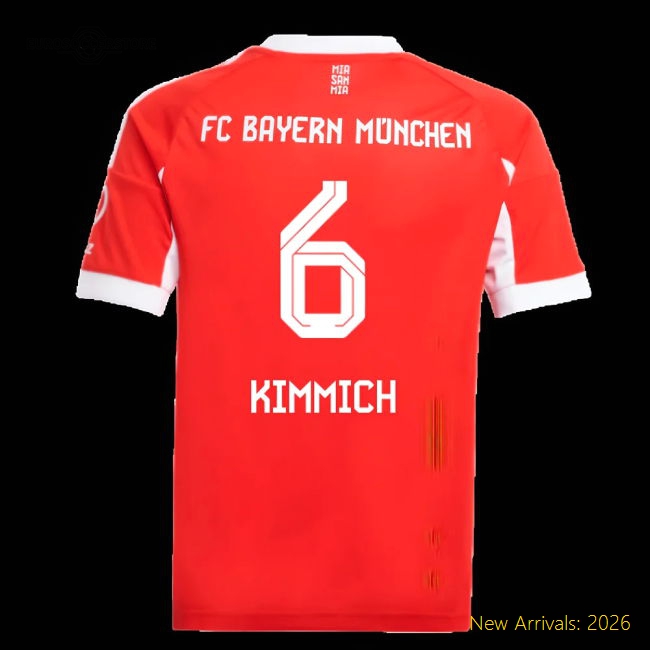 2025-2026 Bayern Munich Home Shirt (Kids) (Kimmich 6)