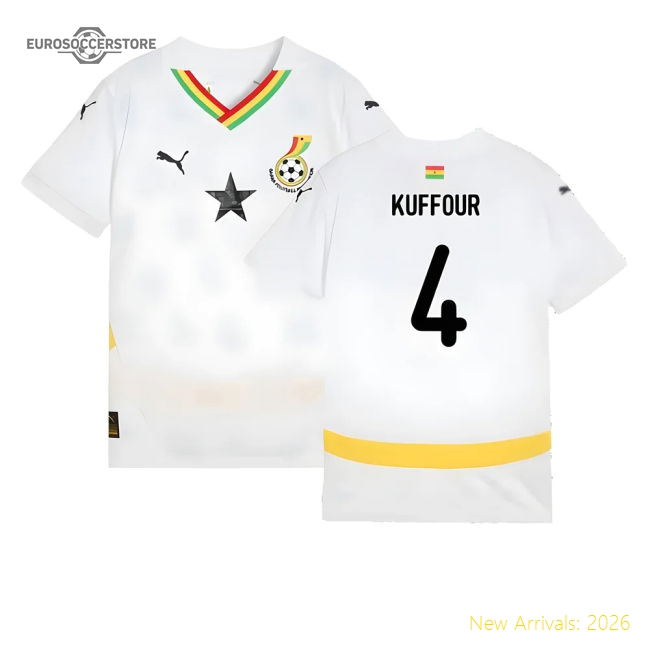 Football Team Kids Durable Kuffour Jersey 2024-2025 Tag-free