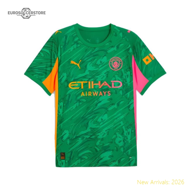 Superior Classic 2025-2026 Man City Goalkeeper Away Shirt Green