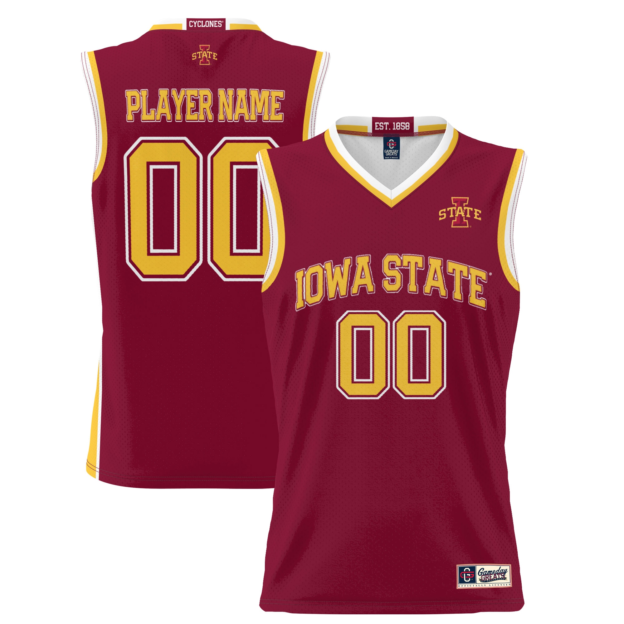 [DDG] Iowa State Cyclones GameDay Greats NIL Pick-A-Player Lightweight Women's Basketball Jersey - Cardinal