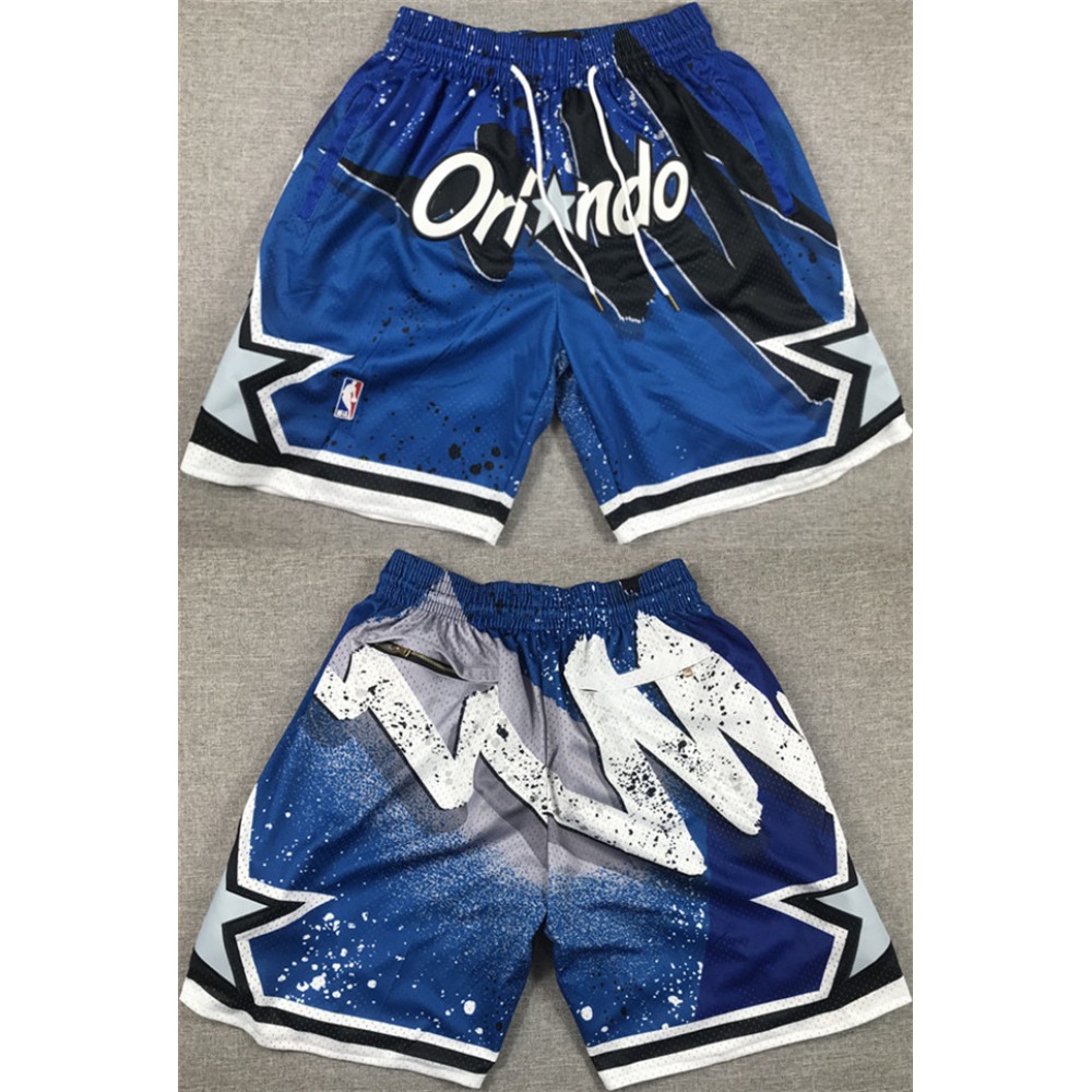 Men's Orlando Magic Blue Shorts(Run Small)