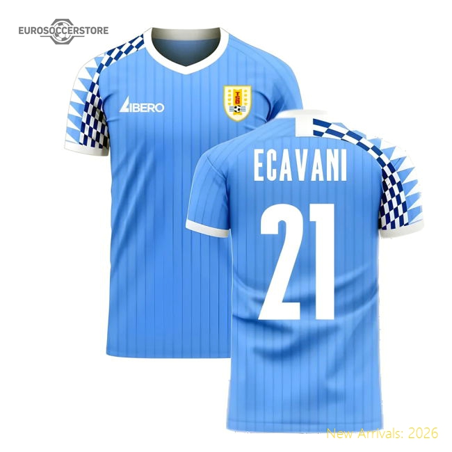Uruguay 2025-2026 Home Concept Football Kit (Libero) (E CAVANI 21)