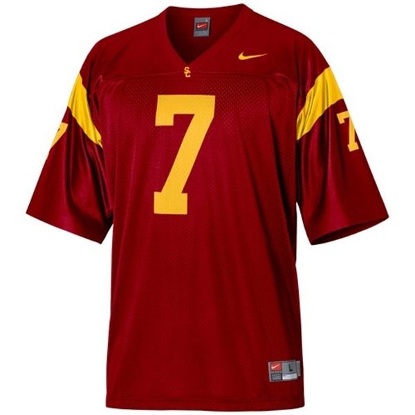 Youth USC Trojans #7 Matt Barkley Elite Jersey - Affordable