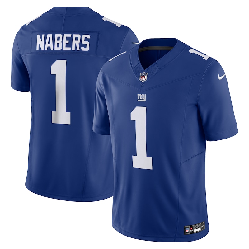 None Malik Nabers New York Giants Football Franchise Game-Day Essen...