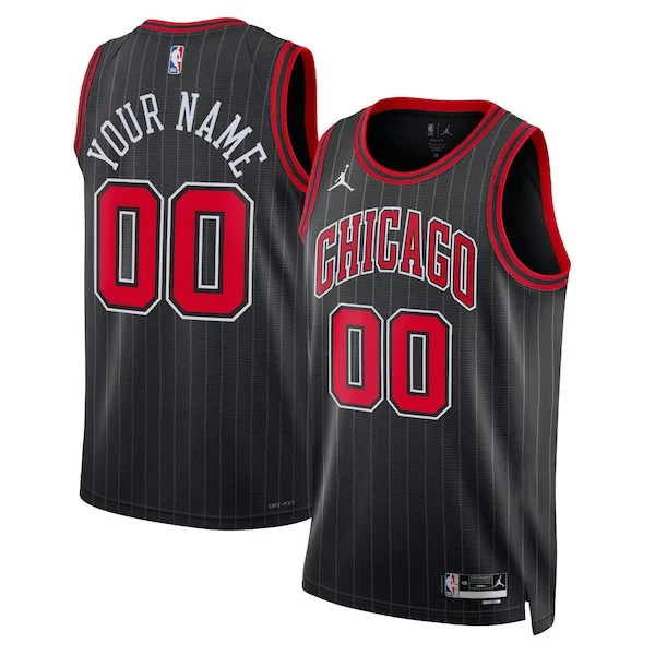 Chicago Bulls CHI Swingman Jersey - vintage superior - Black