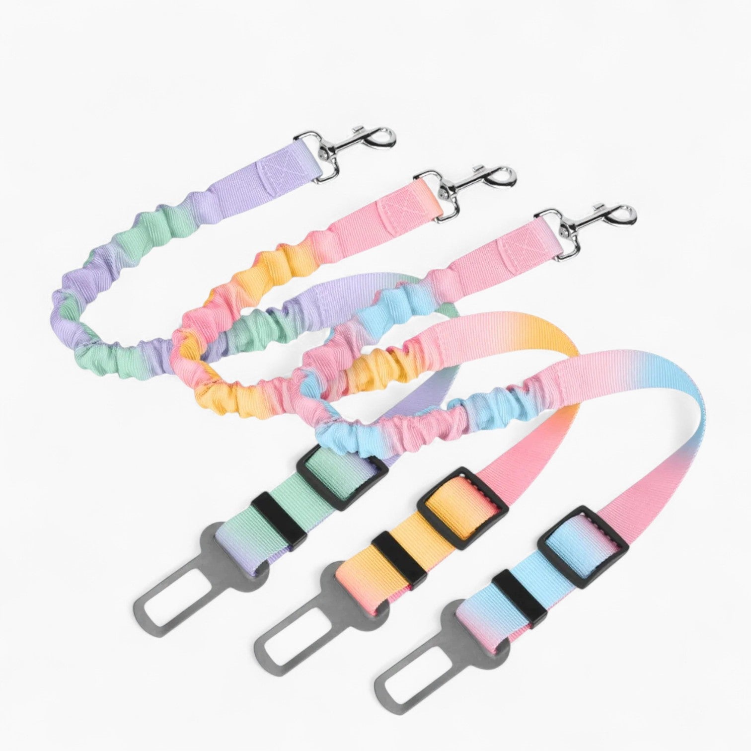 PawLuxe™ Frenchie Car Safety Seat Belt – Adjustable Anti-Rope Dog Seat Belt