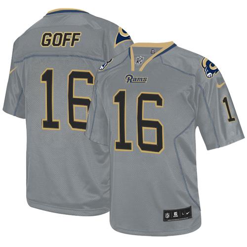 Authentic NFL LAR Rams #16 Jared Goff Red Lights Out Jersey - NFL L...