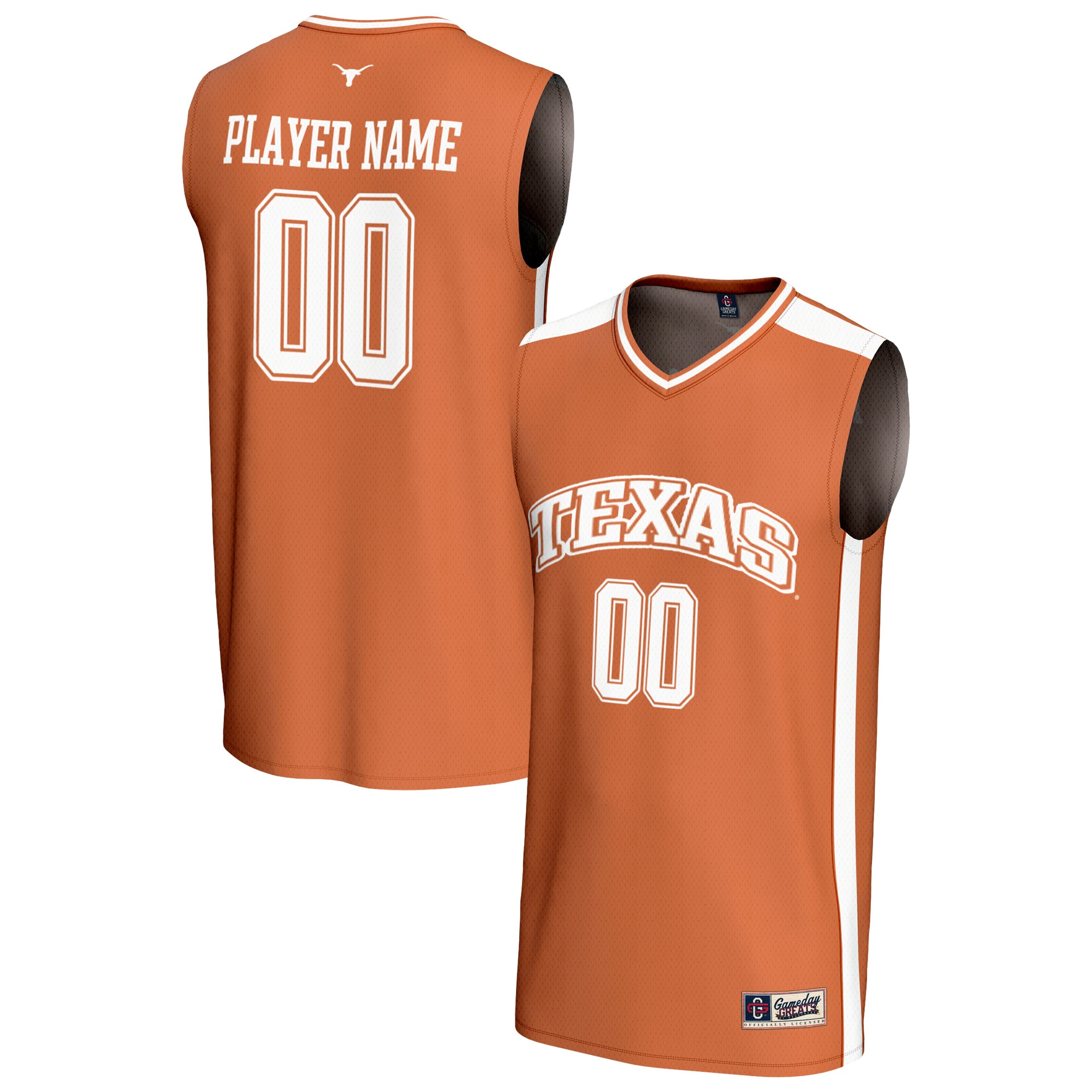 [NJP] Youth Texas Longhorns GameDay Greats NIL Pick-A-Player Lightweight Women's Basketball Fashion Jersey - Texas Orange