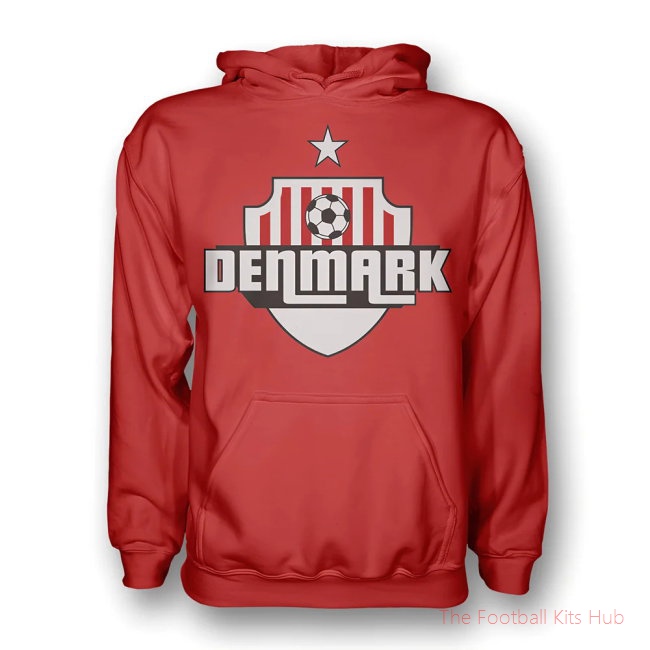 Denmark Country Logo Hoody (red) - Kids