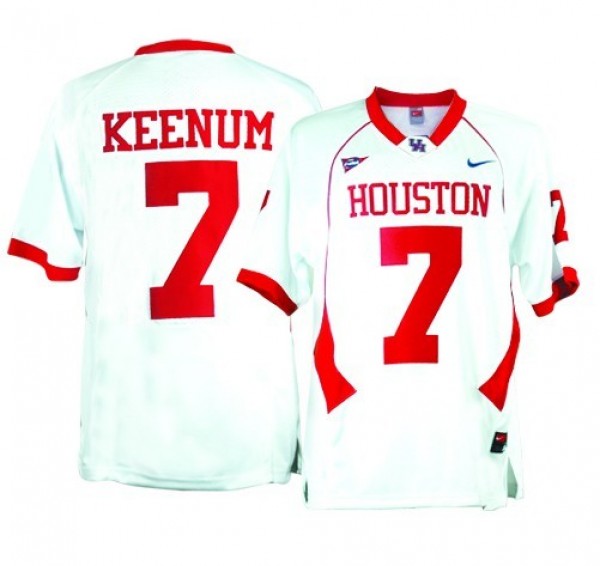 Men Ncaa Team #7 Case Keenum Premium Football Jersey - Value
