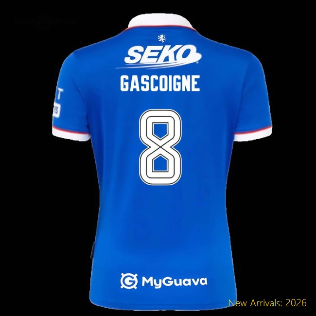 2025-2026 Rangers Home Shirt - Womens (Gascoigne 8)