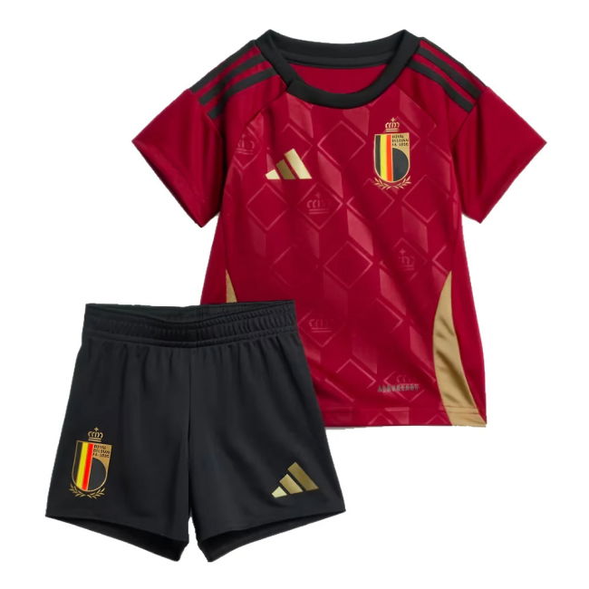 Authentic 2024-2025 Belgium Home Athletic Breathable Official