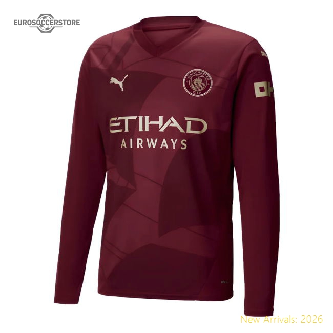 Third Choice Long Sleeve Shirt 2024-2025 Man City Performance