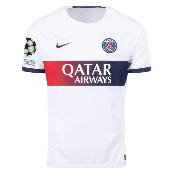 Paris Saint‑Germain FC Patches 2023-2024 UCL Away Jersey – Authentic Shirt