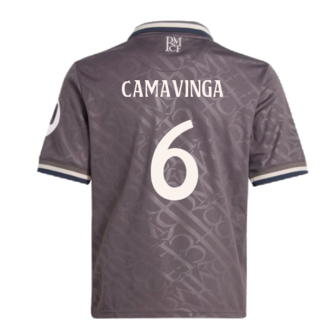 High-Quality 2024-2025 Real Madrid Third Youth Kit (Camavinga 6)