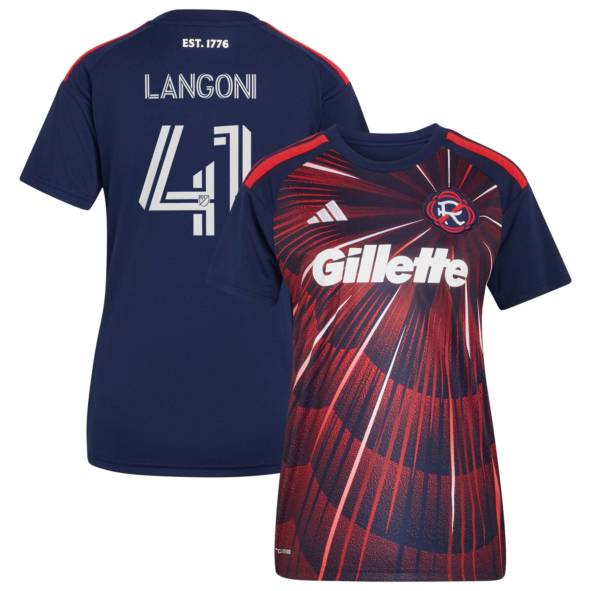 [SD] Luca Langoni New England Revolution Women's 2026 Independence Day Replica Jersey - Blue