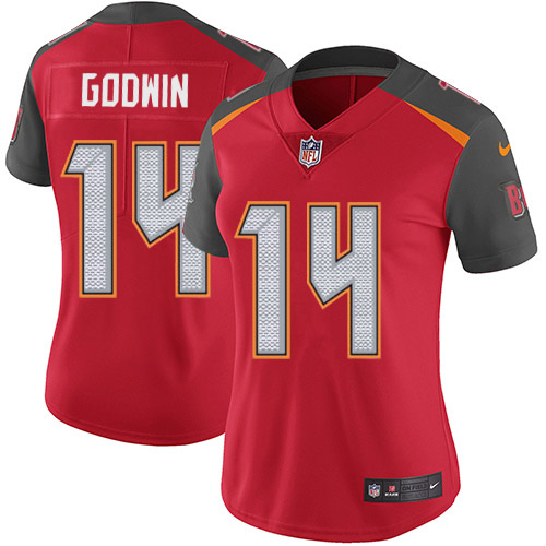 NFL T B Buccaneers #14 Chris Godwin Red Limited Jersey -v8
