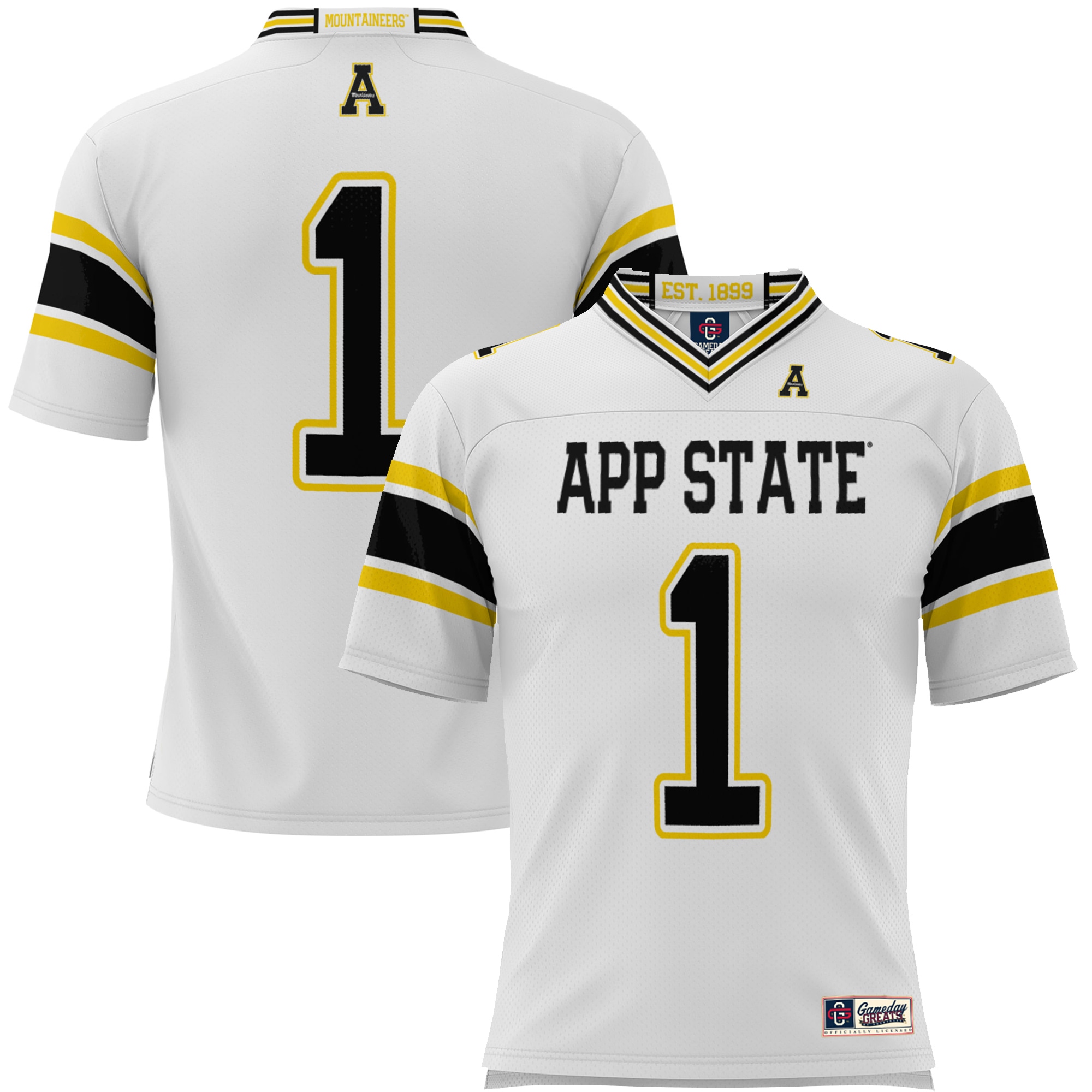 [DDG] Appalachian State Mountaineers GameDay Greats Endzone Football Jersey - White