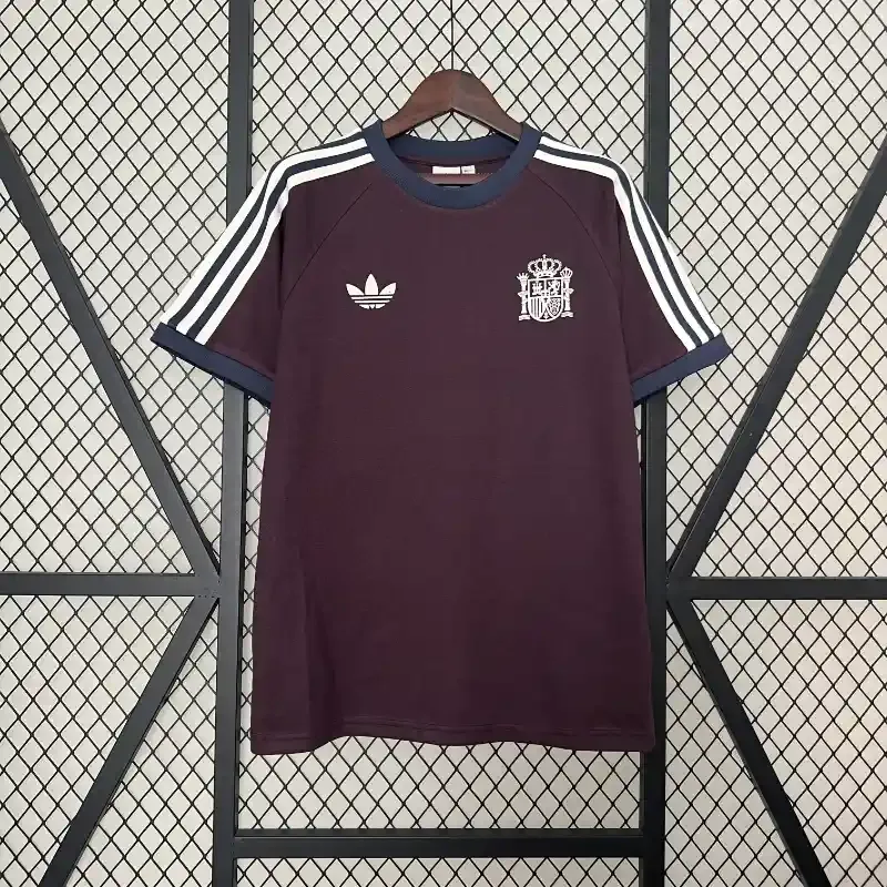 Cheap Spain Euro Retro Style Brown Soccer retro kit