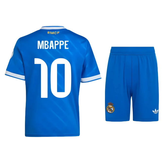 2025-2026 Genuina Camiseta Real Madrid Tercer - Hombres Con Mbappe 10