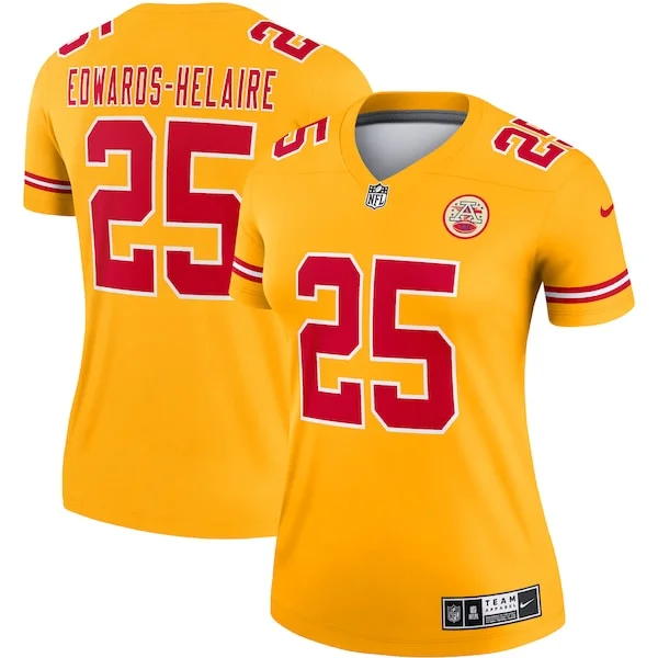Performance Kansas City Chiefs  Jersey - Premium Gold NFL Fan Jerse...
