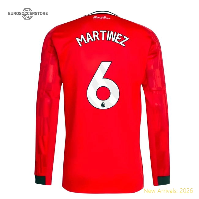 Premier League Team England's Top League Martinez Home Jersey Control