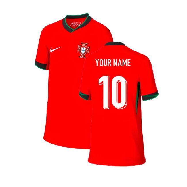 Match Worn Style Portugal Home Pro Shirt 2024-2025 (Kids)