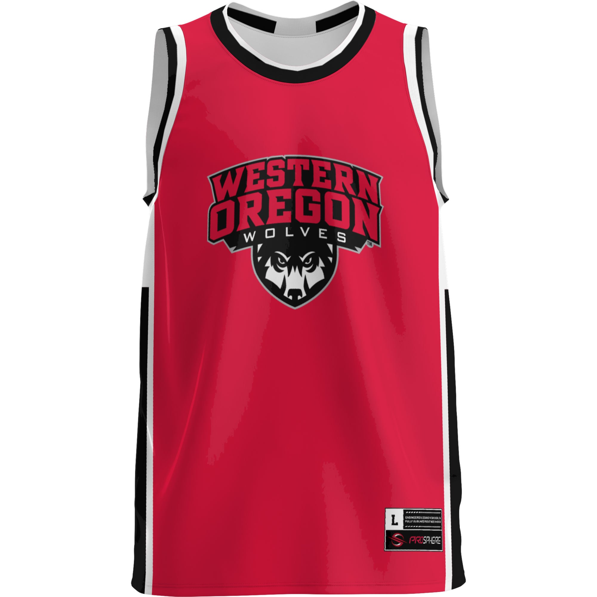 [DDG] Western Oregon Wolves GameDay Greats Lightweight Basketball Jersey - Red