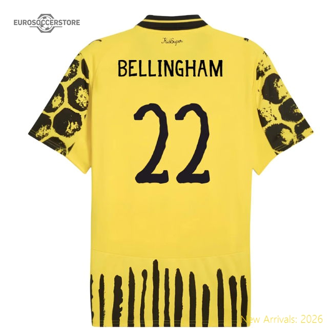 Borussia Dortmund 2024-25 Home Fan Version For Kids (Bellingham Game