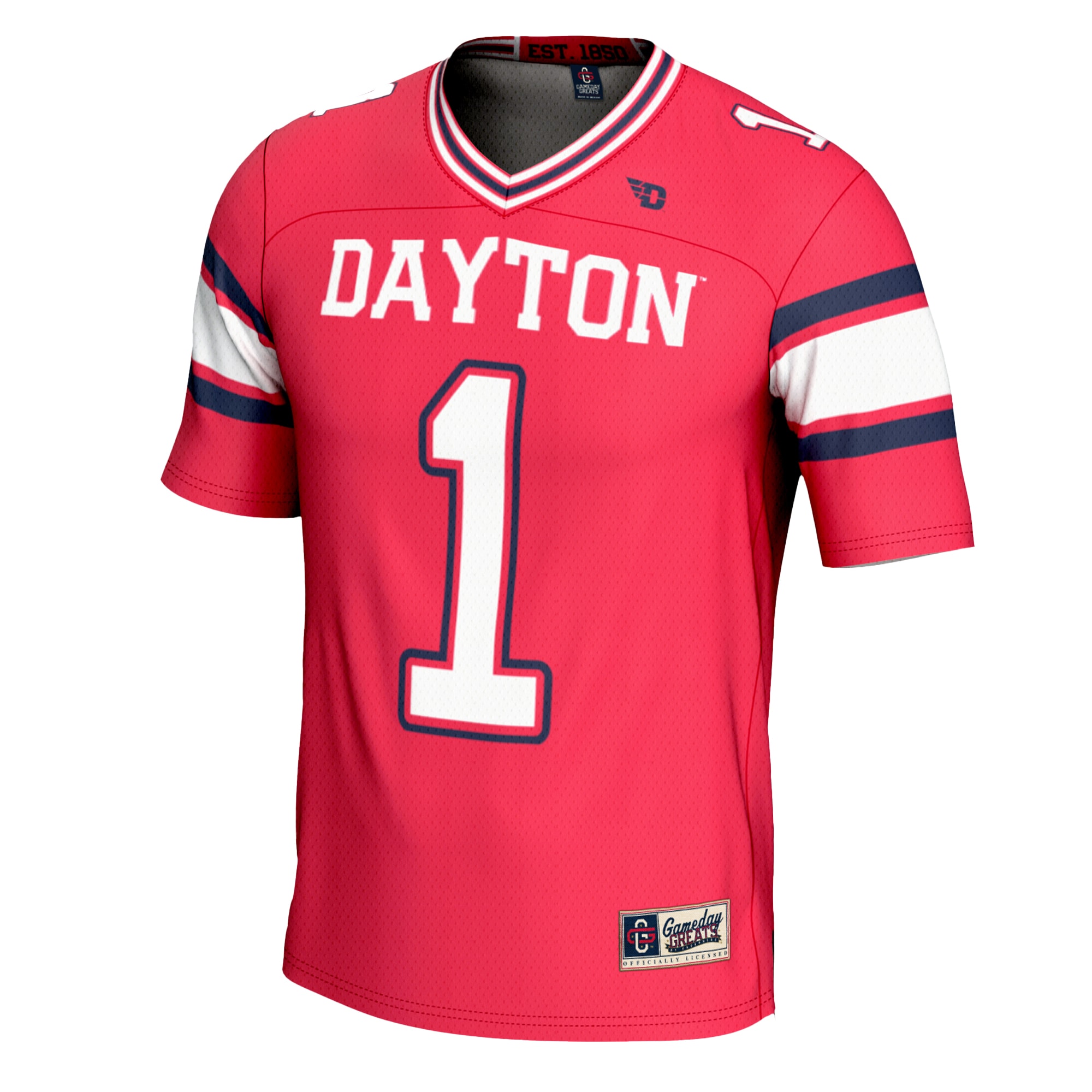 #1 Dayton Flyers GameDay Greats Youth 2026 Season Football Jersey?�C Red
