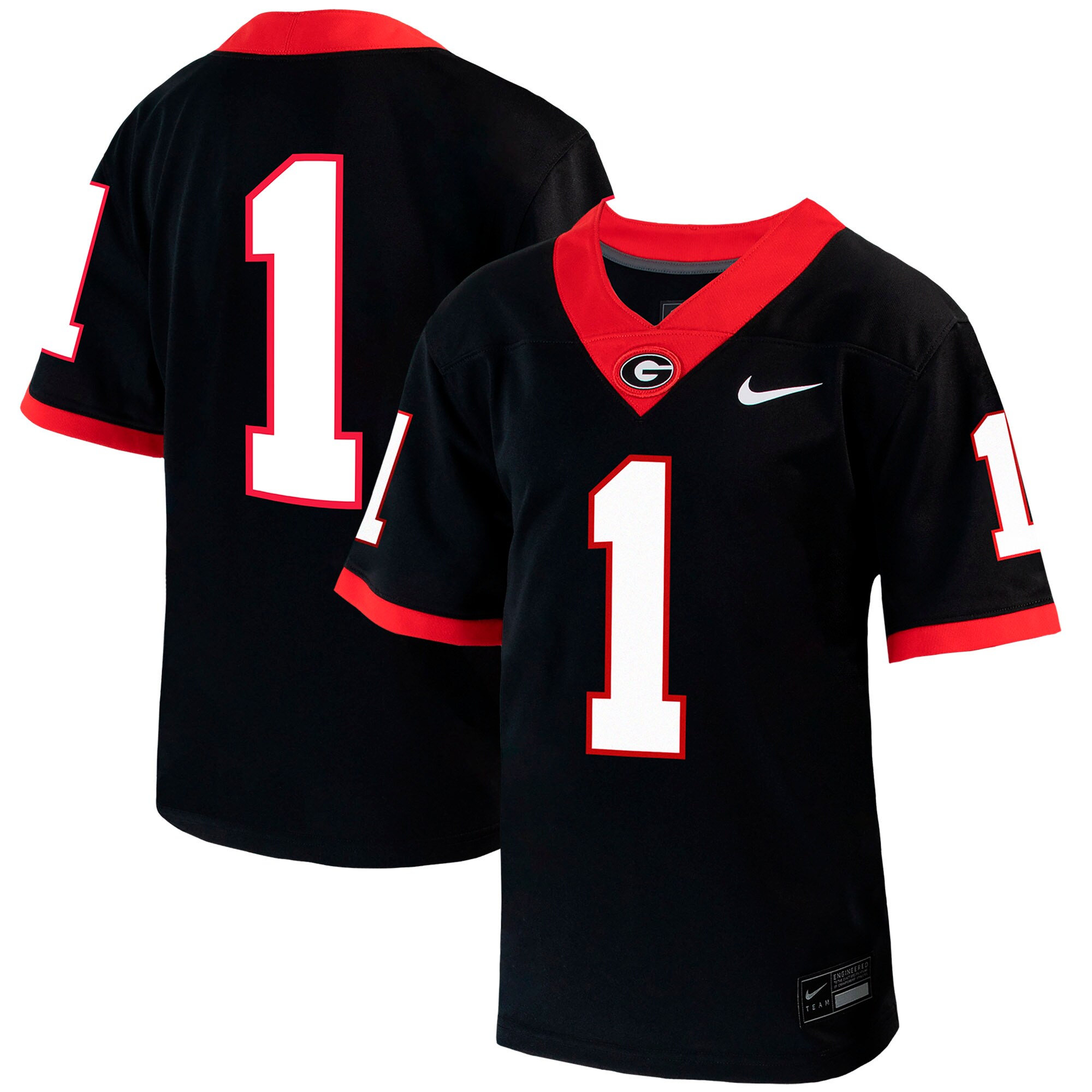 [DDG] Georgia Bulldogs Preschool Untouchable Replica Football Jersey - Black