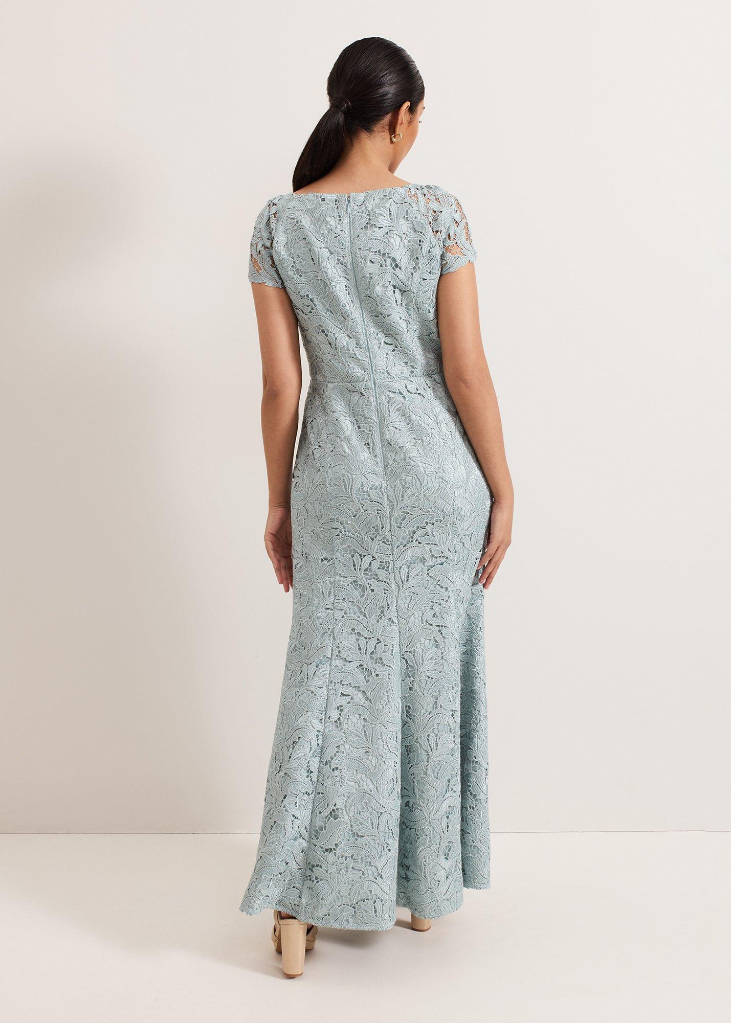 Petite Phia Tux Lace Maxi Dress
