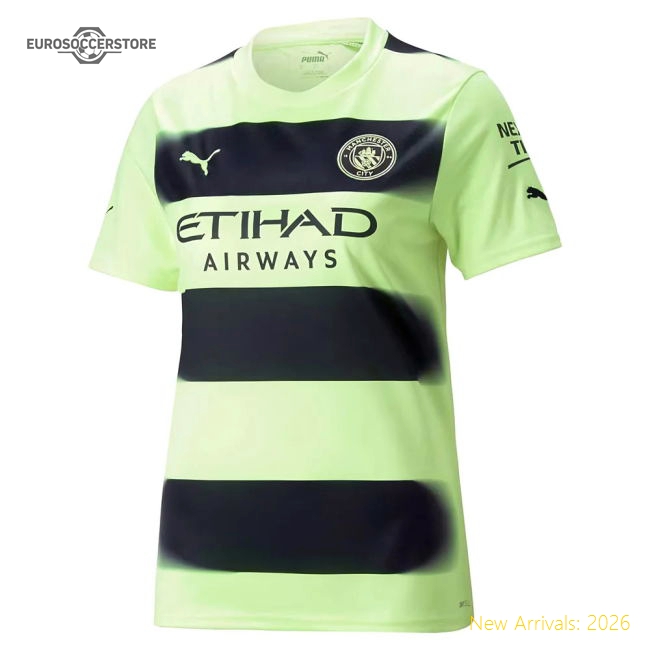 S Manchester City Female 2022 Third Jersey Shirt Football Fan Apparel