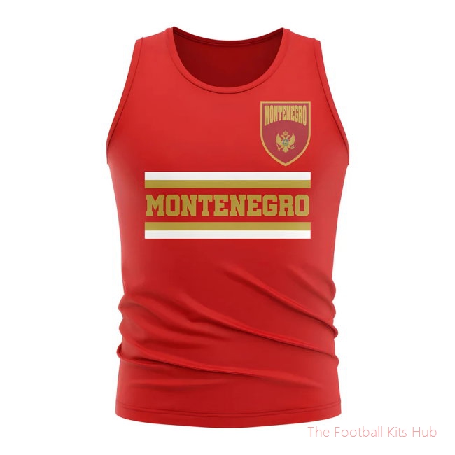 Montenegro Core Football Country Sleeveless Tee (Red)