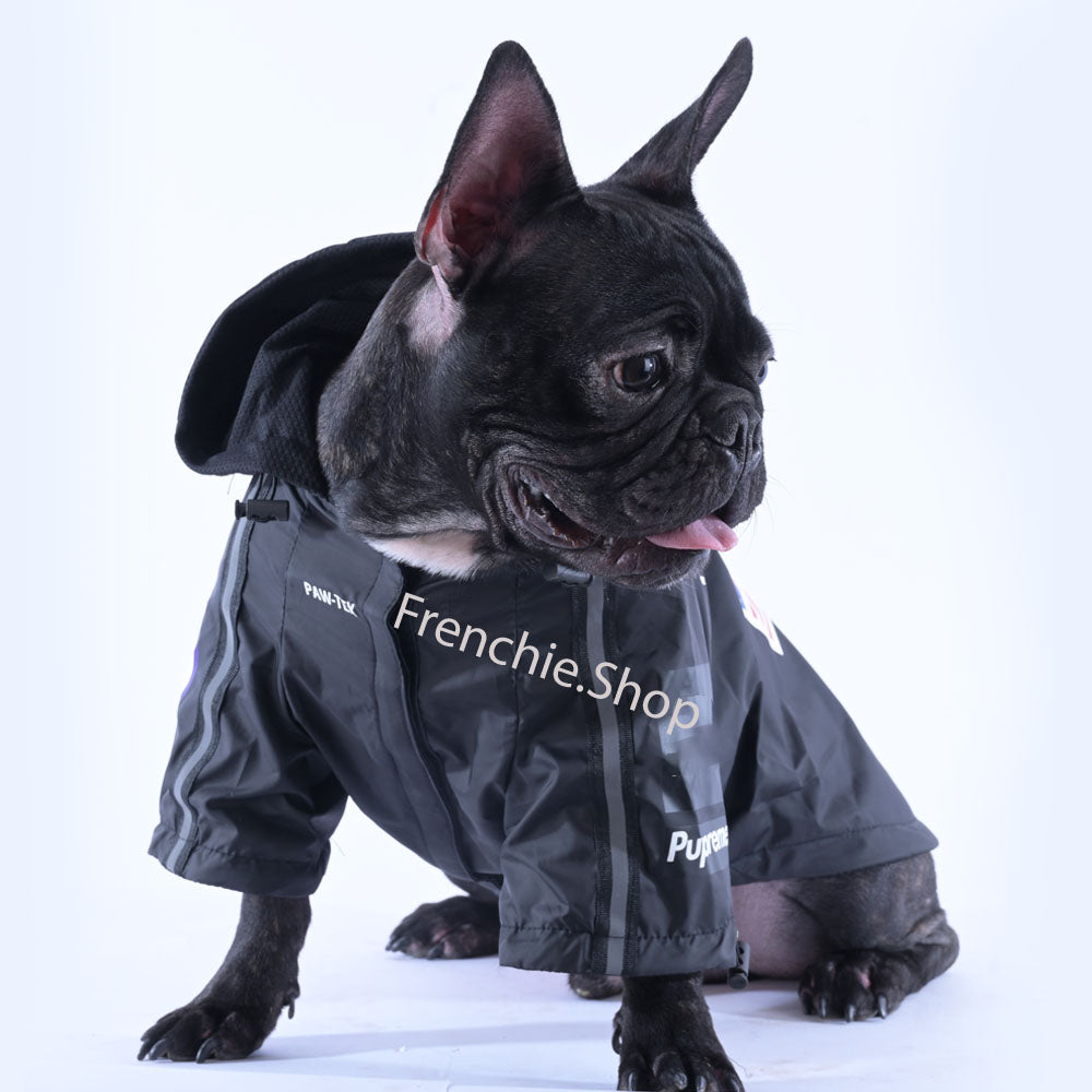 French Bulldog Stylishpaw Raincoat [black Edition] Soft Frenchie Apparel
