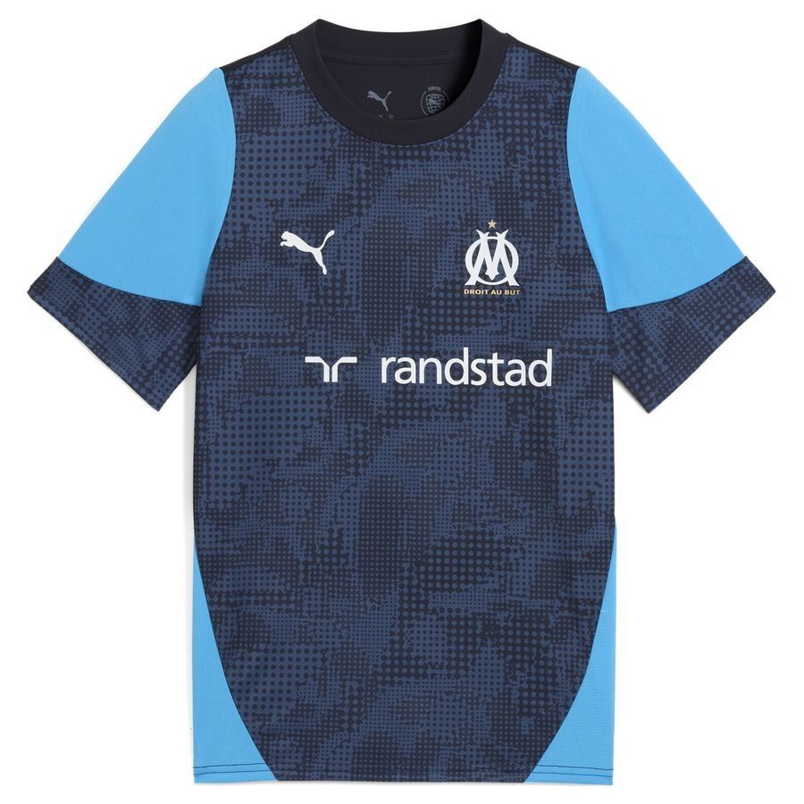 Marseille Training T Shirt New Navy/bleu Azur Kids